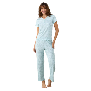 Factory Breathable Women Pajamas Organic Cotton Soft Moisture Wicking Nightwear OEM - Product Image 3
