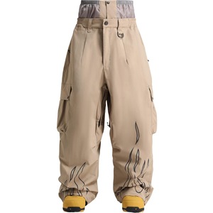 Pantalon de snowboard et de ski ample, imprimé, avec protection de la taille, réfléchissant, coupe décontractée, durable et imperméable - Product Image 4