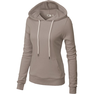 Eco Friendly 180Gsm Lightweight women's <b>Hoodie</b> <b>Thin</b> Cotton Pullover Autumn Season Breathable Hooded Top Custom Brand - Product Image 2
