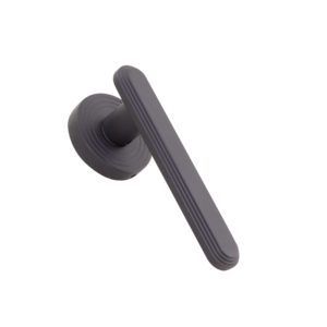 Juego de Manijas Modernas de Latón Macizo para Puerta, Roseta Redonda AB, Latón Mate, Oro Rosa, Oro Mate, Negro Mate, Herrajes de Palanca para Interiores, 140mm - Product Image 5