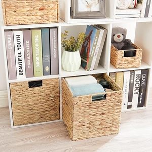 Cesta de Almacenamiento de Jacinto de Agua, Organizador de Ropa Tejido a Mano, Multifuncional, Decoración Minimalista Boho para el Hogar, Hecho por KingCraftViet - Product Image 5