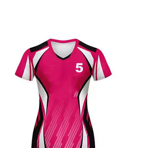 Uniformes de Voleibol de Manga Corta con Nuevo Diseño Cómodo, Ropa Deportiva Unisex Transpirable y Antibacteriana - Product Image 5