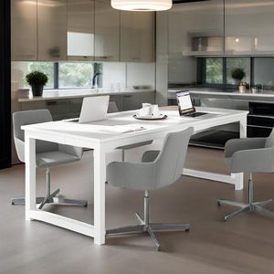 Modern Simple Executive Desk 0.8 Large Office <b>Computer</b> <b>Workstation</b> with Thicken Frame Business Furniture - Product Image 1