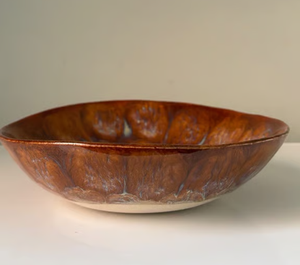 Handicrafted Eco-Friendly Resin Bowl Classic Design Blue Glaze Home Decor <b>Camping</b> Food Serving Dish - Product Image 3