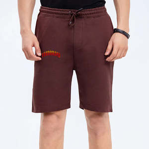 Men's Gym Shorts 100% Cotton Fabric Solid Custom Puff Printed logo Side Pockets Breathable High Street Shorts - Product Image 6