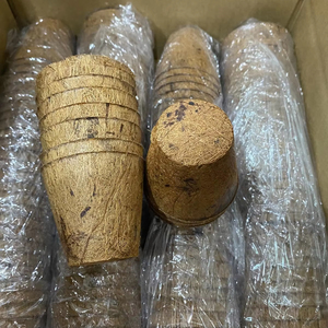 Pot en fibre de coco, fabriqué au Vietnam, conçu pour la pépinière, le jardinage, la plantation et les applications décoratives - Product Image 1