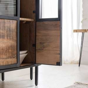 Vitrina de exhibición Vandana Maxima Cresta de metal y madera de mango - Product Image 2