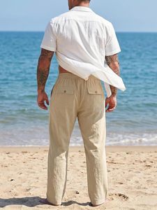 Pantalones Chinos Casuales de Algodón Premium para Hombre, Tela Suave y Transpirable, Corte Ajustado, Cómodos para Uso Diario, Logotipo Personalizado OEM ODM - Product Image 5