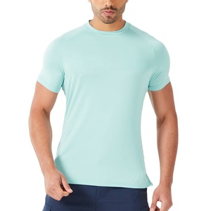 OEM Slim Fit Light Knitted Gym T-<b>Shirt</b> for <b>Men</b> Short Sleeve Sportswear with Custom Logo <b>Silk</b> Screen Printing GYM T <b>shirt</b> for <b>Men</b> - Product Image 1