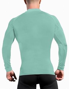Men's Compression Long Sleeve Performance Shirt Premium Quick Dry Compression Base <b>Layer</b> <b>Top</b> Men's Athletic Compression Training - Product Image 6