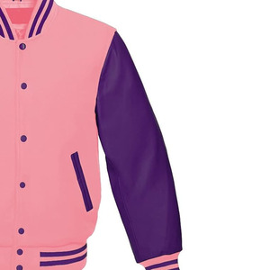 Blouson universitaire élégant, blouson bomber tendance, corps en laine de qualité supérieure, streetwear, fabricant OEM - Product Image 4