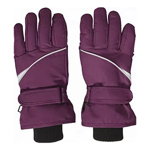 Custom Logo Full <b>Finger</b> Winter Ski Gloves with Superior Grip and Comfort Durable Winter Sports Gloves with Hook and Loop Cuff - Product Image 1