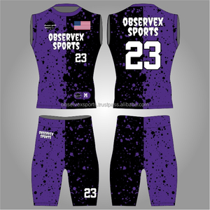 7v7 Uniform <b>Compression</b> 7on7 Uniform Set Jersey And Shorts With Team Logo And Numbers High Quality Flag Football Uniforms - Product Image 1