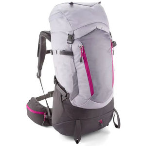 Water Resistant Outdoor Trekking <b>Backpack</b> Dual Front Zipper Pockets Padded Hip Belt Hiking Rucksack travel <b>backpack</b> - Product Image 3