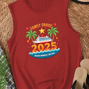 FAMILY CRUISE 2025 Débardeurs en tricot décontracté pour femme avec logo sur le devant - Product Image 3