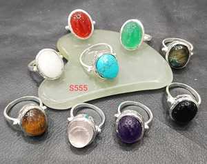 RAWAT HANDICRAFTS Bagues géométriques unisexes plaquées or, imitation Bohème, en alliage, avec turquoise, style cluster chrétien, bijoux cadeau IEC - Product Image 2