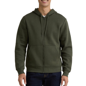 Sweat à capuche zippé intégral pour homme en molleton bouclette 100% coton épais, vierge, avec logo personnalisé, style Spider pour l'extérieur - Product Image 1