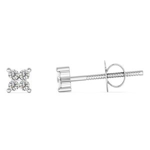 Boucles d'oreilles à quatre pierres en diamant cultivé en laboratoire - Product Image 4