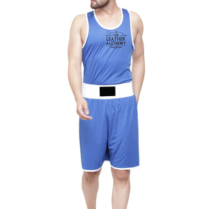 Latest Design Quick Dry Martial Arts Boxing Uniform for <b>Boxer</b> Kickboxing Vest Sets with Custom Logo and Colors - Product Image 1