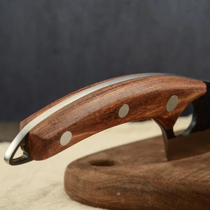 Custom Handmade Eco-Friendly Dishwasher <b>Safe</b> Ambidextrous Modern Carbon Steel 2.0mm Thick Boning <b>Knife</b> 6-7.9in Wood Handle - Product Image 2