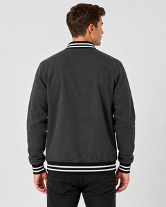 Mens varsity <b>jacket</b> made for urban comfort with breathable warmth and classic athletic inspired style for everyday casual looks - Product Image 3
