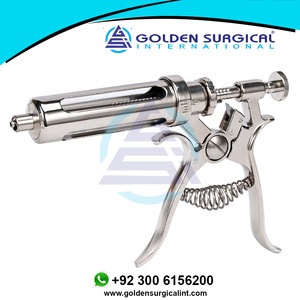 <b>Veterinary</b> Animal Continuous Injection <b>Syringe</b> with Needle 10/20/30/50ml Stainless Steel Automatic Vaccination Gun for Cow Sheep - Product Image 2