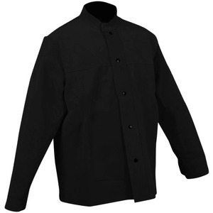 Veste de soudeur en cuir de vachette résistant au feu, de qualité industrielle, pour travaux lourds, résistante aux étincelles et aux feux, veste de chantier - Product Image 6