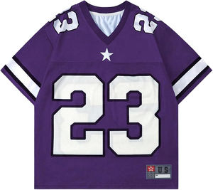 Maillot de football américain en maille respirant, personnalisé OEM, nouvelle collection, haute qualité, tricoté, grandes tailles pour hommes, vente en gros - Product Image 1