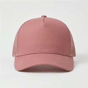 หมวกเบสบอลทรง Trucker สี Dusty Rose คุณภาพเยี่ยม ขายส่ง ทรงปกติ ใส่ได้ทั้งชายและหญิง เหมาะสำหรับฤดูร้อน สไตล์สุภาพบุรุษ A1 เสื้อผ้าลำลองที่ดีที่สุด - Product Image 1