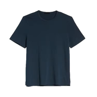 T-shirts décontractés en maille pour hommes, jeunes et adultes, respirants, à séchage rapide, anti-plis, en coton biologique – Vente en gros