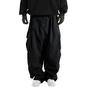 Pantalones Cargo de Diseño Clásico Solid Trader, con Bolsillos Utilitarios, Tela Ligera y Transpirable, Estilo Urbano Moderno y Elegante - Product Image 3