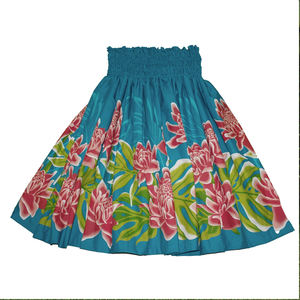 Falda Maxi Hawaiana Bordada con Flores para Mujer, Estilo Tropical, Ligera y Fluida, Ideal para Vacaciones en la Playa - Product Image 4