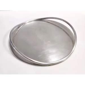 Plateaux de service en métal au design classique, tamis de séchage de thé en acier inoxydable poli ou miroir de haute qualité - Product Image 1