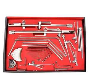 Ensemble de rétracteurs médicaux Thompson pour chirurgie hépatique, ensemble complet dans une boîte en bois, Salaar Industry, base d'instruments chirurgicaux - Product Image 1