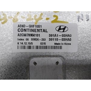 ECU และโมดูลคอมพิวเตอร์มือสองของ IONIQ รุ่น 391A103HA0 - Product Image 5