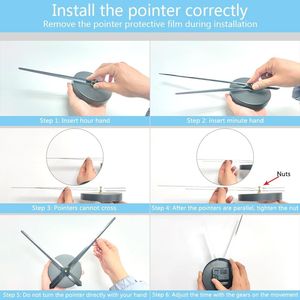 Grande horloge murale silencieuse en acrylique Art Déco moderne, pièce décorative unique pour salon, chambre, bureau à domicile, hôtel, salle de classe - Product Image 4