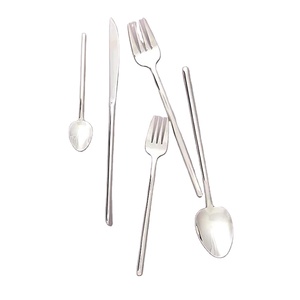 Royal Wedding Plain Round Slim Handle Unique Simple Largest Selling Stainless Steel Mirror Polished <b>Cutlery</b> <b>Set</b> - Product Image 1