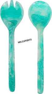 Servidor de Ensalada de Resina, Exportador Indio, Juego de Cubiertos de Resina (Tenedor y Cuchara) para Uso Doméstico y en la Cocina, Tamaño Personalizado por MN EXPORTS - Product Image 5