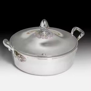 Olla de Acero Inoxidable de Calidad Exclusiva, Bellamente Elaborada por S AND SONS INTERNATIONAL de la India - Product Image 2