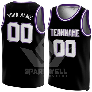 Maillot de basket-ball personnalisé sublimé noir, rouge, blanc, nom de l'équipe, numéro 00, unisexe, adulte, sans manches, en maille, col en V, débardeur 3D sur le devant - Product Image 3