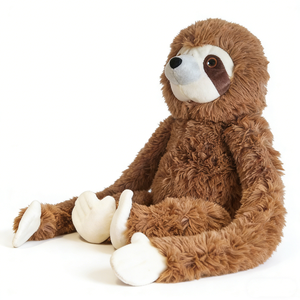 Peluche de Perezoso Personalizado, Extra Grande, Color Marrón, Brazos Largos, Realista, con Patas Suaves Color Crema - Product Image 1