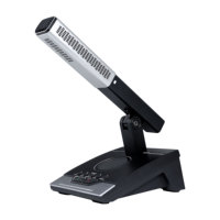 Support de microphone de conférence carré tout métal à hauteur réglable avec unité de chaise et option sans fil