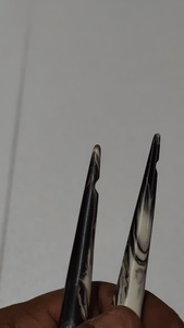 Luxury Black and White Marble Resin Crochet Hook Handcrafted Ergonomic Crochet <b>Needle</b> for Professional Knitting <b>Yarn</b> Craft - Product Image 2