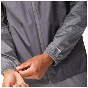 Lightweight Breathable Nylon Windproof Jacket Full Zip Stand Collar Hooded Sports <b>Warm</b> Up Jackets Outdoor Athletic Ripstop Coat - Product Image 6