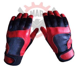 Gants de frappe en cuir pour hommes, longueur poignet, pour le cricket, usage quotidien quatre saisons, vente en gros - Product Image 1