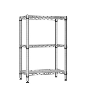 MZG Wholesale Ready Stock Small 3 Tier Metal Utility <b>Rack</b> Wire Mesh Shelving Flexible Wire Storage System Factory China - Product Image 2