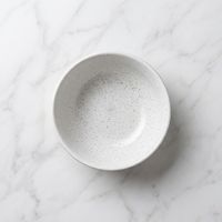 Bol à pieds hauts en céramique de style japonais vintage, peint à la main, avec glaçure au sésame, pour apéritifs, desserts et salades, destiné aux hôtels et restaurants.
