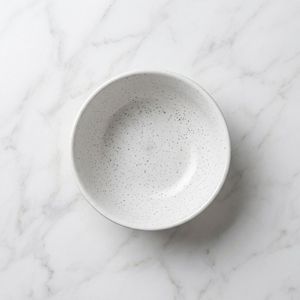 Bol à pieds hauts en céramique de style japonais vintage, peint à la main, avec glaçure au sésame, pour apéritifs, desserts et salades, destiné aux hôtels et restaurants. - Product Image 5