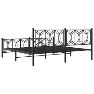Base de Cama Moderna de Acero Negro, Rectangular, de Metal - Product Image 6