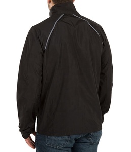 <b>Men</b> Windbreaker Double Layer Crewneck <b>Jacket</b> Customized / Polyester Softshell Spring <b>Jacket</b> / Formal <b>Canvas</b> Front Logo - Product Image 6